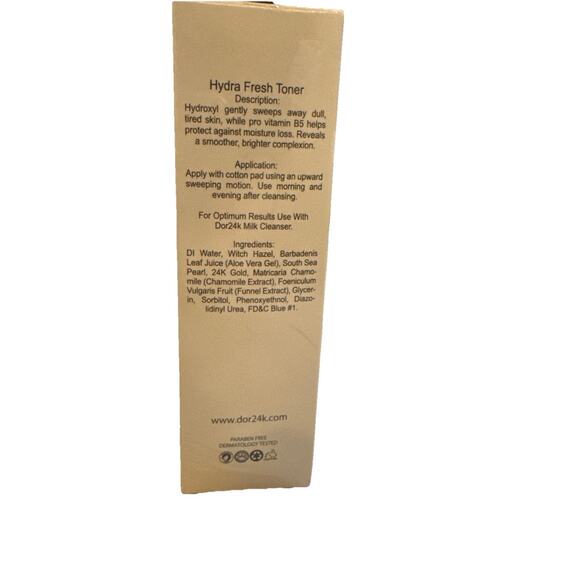 D'OR24K Prestige Hydra Fresh Toner 4 fl oz. - Sealed - Picture 3 of 3